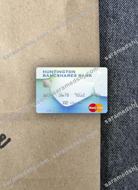 USA Huntington Bancshares Bank mastercard photolook front